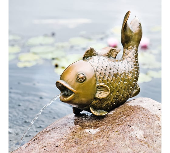 Изображение товара Фигура для фонтана Heissner Крупная рыба медь 003291-00