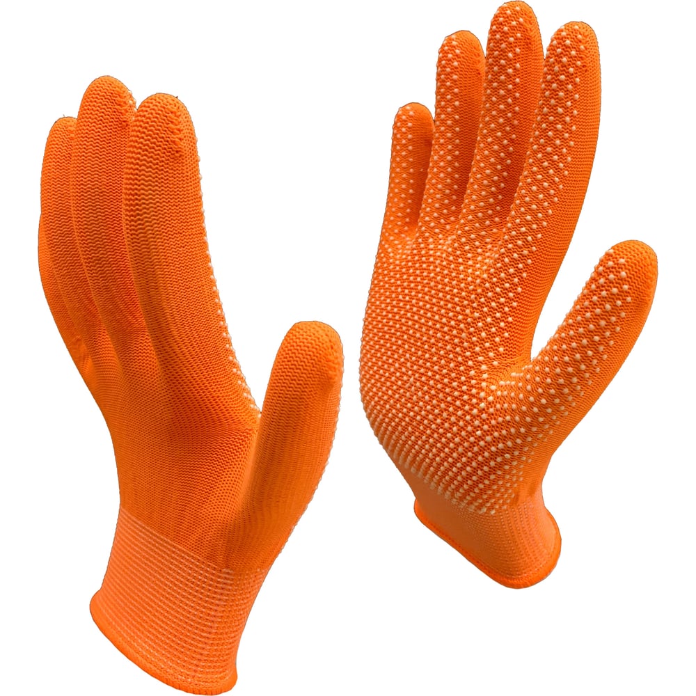 Рабочие перчатки Master-Pro®, цвет оранжевый, размер S-M