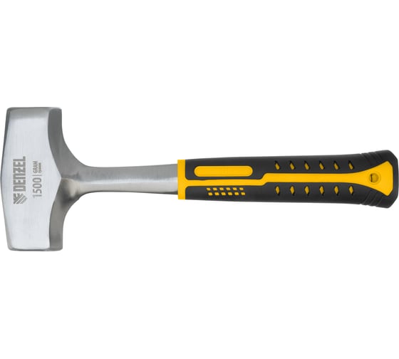 Изображение товара Цельнометаллическая кувалда Denzel 1,5 кг, двухкомпонентная рукоятка 11012