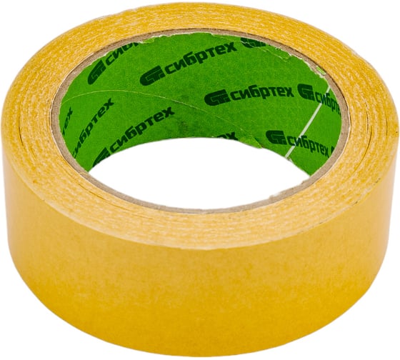 Изображение товара Двусторонняя клейкая лента СИБРТЕХ 38x25, на полипропиленовой основе 88807