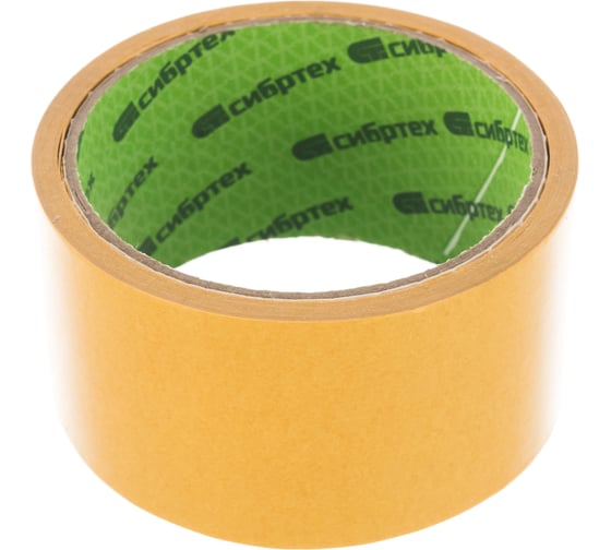 Изображение товара Двусторонняя клейкая лента СИБРТЕХ 50x10, на полипропиленовой основе 88808