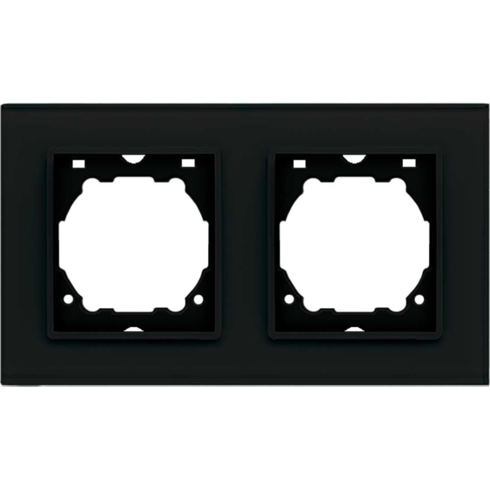 2-местная рамка Vesta Electric, цвет черный FRM050213CHR Exclusive Black - фото 1