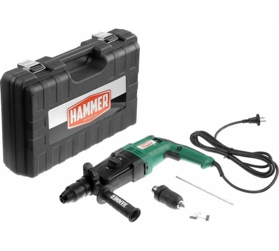 Изображение товара Перфоратор Hammer (13180) 850 вт sds+ 26мм 0-1245 об/мин 2.8дж, 3 режима, кейс PRT850CE