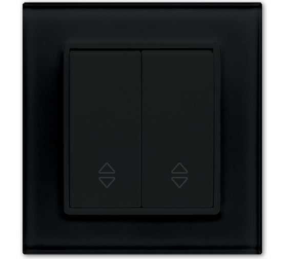 Изображение товара Переключатель проходной двухклавишный Metronex Electric Exclusive Black FVK050114CHR