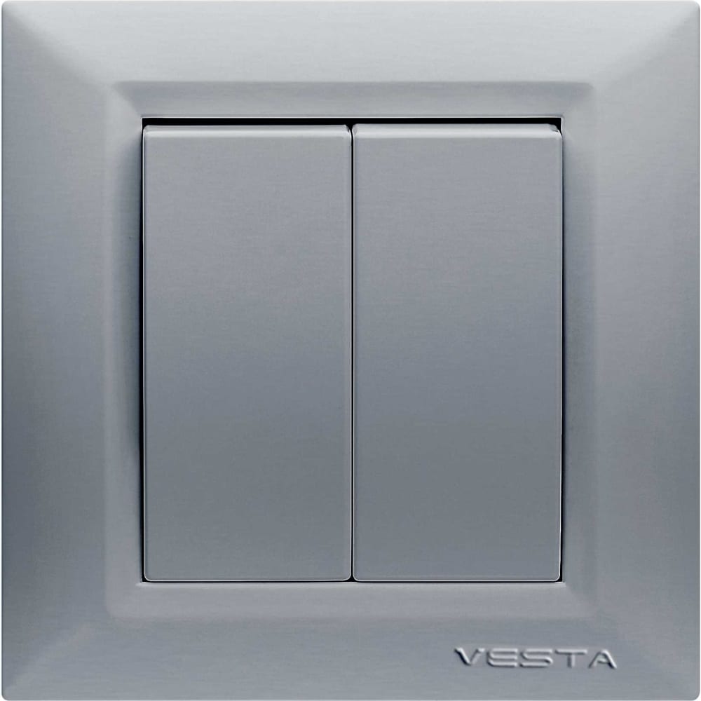 Двухклавишный выключатель Vesta Electric ROMA Silver fvk010122srm. Выключатель ROMA однокпочный. Vesta electric