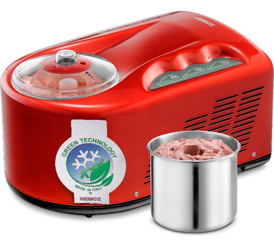 Изображение товара Мороженица Nemox GELATO PRO1700Up цвет красный, программируемая, Алюм. корпус. Прямой привод. Газ R290a.Объем1,7л. 220-240V 50-60Hz150W. 003A600825R00 003A600825R01