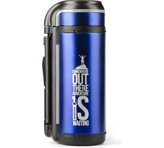 Изображение товара Термос BAROUGE TRAVEL из нержавеющей стали, синий BT-421F 1600 мл/синий/термос