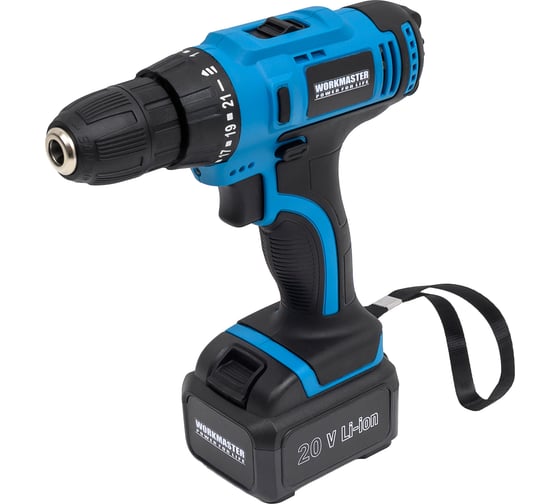 Изображение товара Аккумуляторная дрель-шуруповерт WorkMaster АШ-20ЛА-1