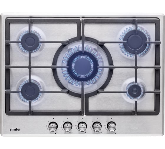 Изображение товара Газовая варочная поверхность SImfer газ-контроль, wok конфорка H70W51M522