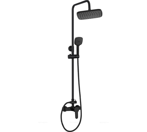 Изображение товара Душевая система с смесителем для душа OneLife черный P01-912b