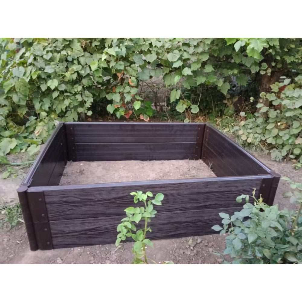 Изображение товара Комплект из 4 грядочных досок из ДПК Еврогрядка rumex 1500x225 мм графит