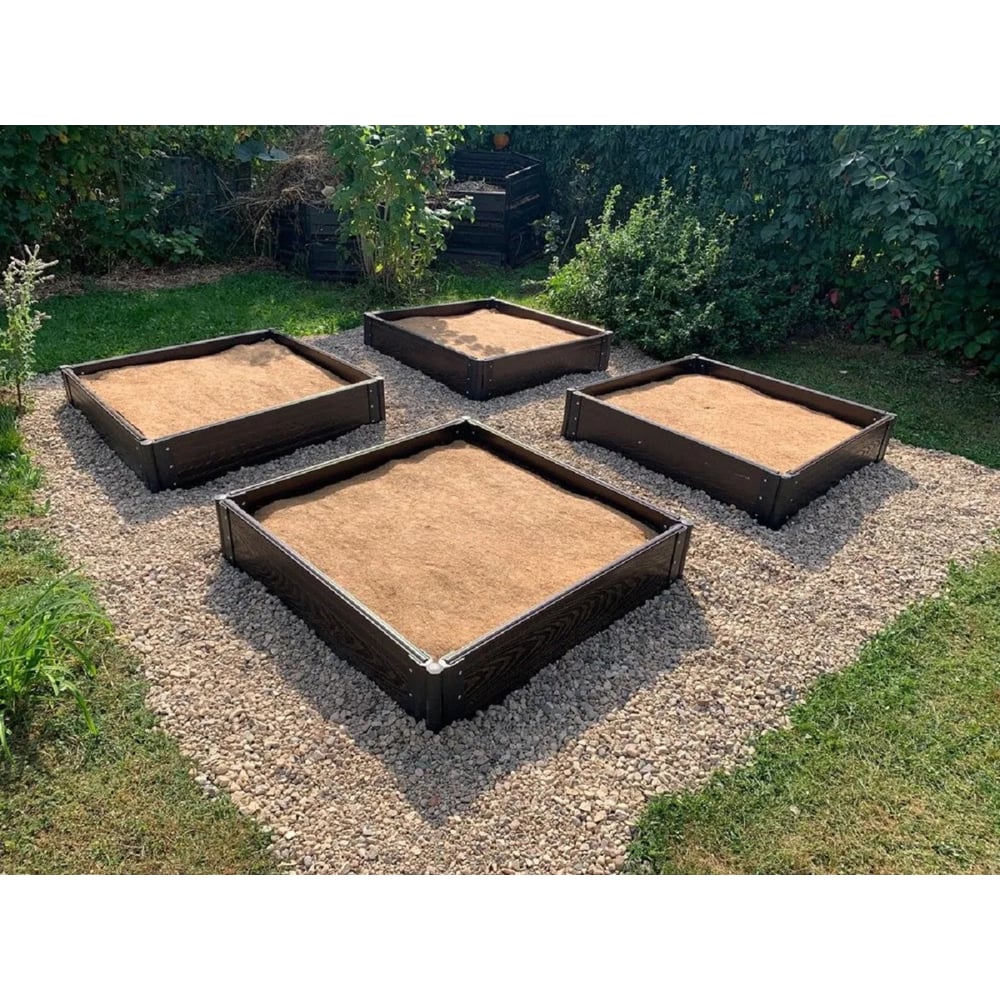 Изображение товара Комплект из 4 грядочных досок rumex дпк 1000x225x30 мм венге разборные для грядок