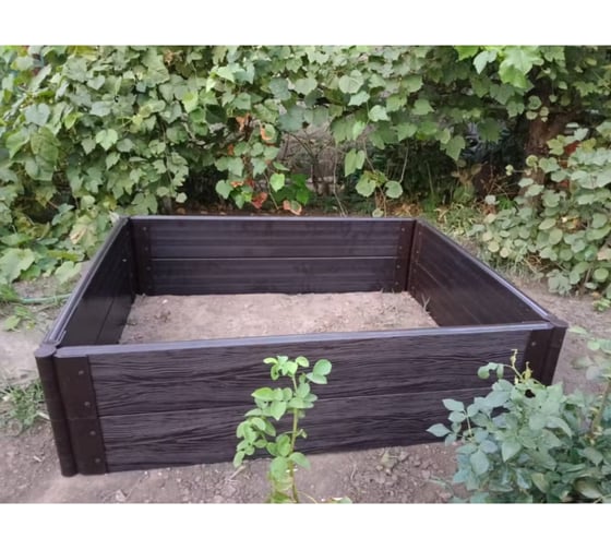 Изображение товара Комплект из 4-х досок для грядок и клумб Еврогрядка rumex дпк 1500x225x30 мм, цвет венге EGD15-225-Rumex-Venge