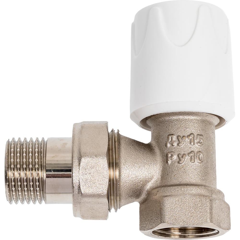 Изображение товара Клапан угловой ручной Ду 15 мм Ogint 022-1370 никелированная латунь