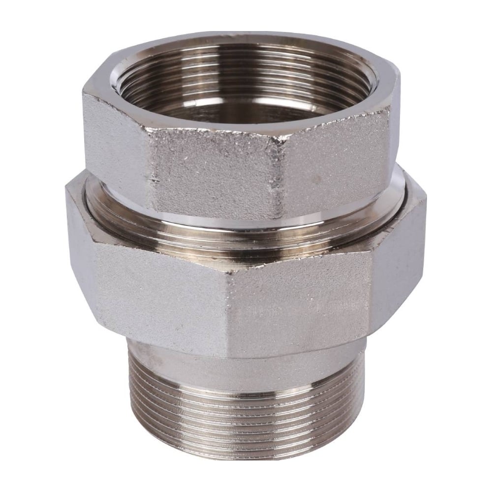 Изображение товара Разъемное соединение "американка" STOUT 2 дюйма никелированное, латунь, внутренне-наружная резьба