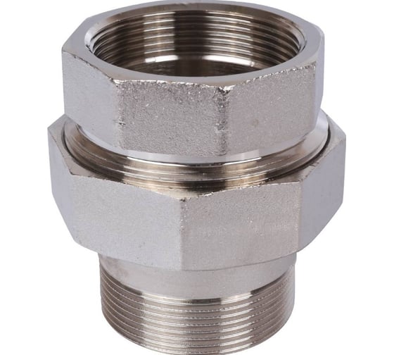 Изображение товара Разъемное соединение "американка" STOUT Sft-0045-000002 вн, никелированное, уплотнение под гайкой по плоскости, 2” RG008Q1DK0KQFT