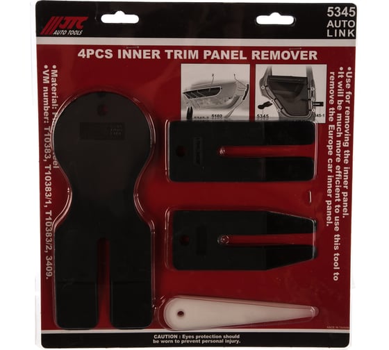 Изображение товара Набор съемников пистонов обшивки автомобиля 3 шт JTC-5345