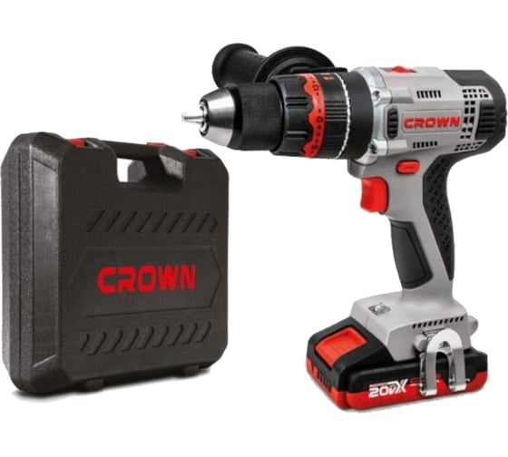 Изображение товара Аккумуляторный шуруповерт CROWN BL CT21090HMX-2 BMC