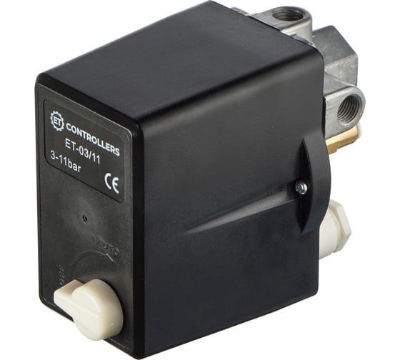 Изображение товара Реле давления для компрессора -03/11-R10_A3_3-11BAR_1х3/8"F+3х1/4"F_6.3-10A_L ET 100580923