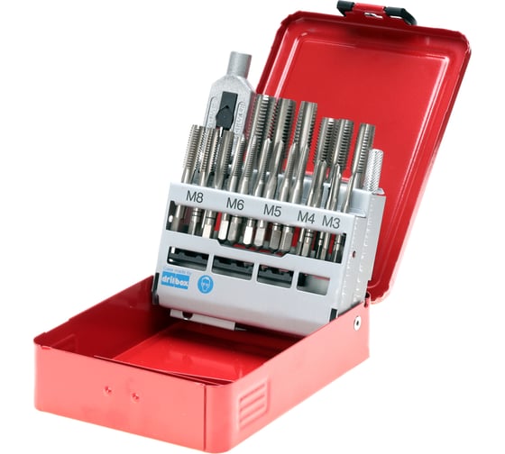 Изображение товара Набор ручных метчиков HSS M3-M12 + вороток, 22шт RUKO 245002