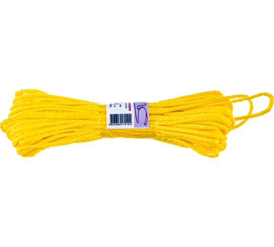 Изображение товара Вязаный полипропиленовый шнур, цветной, моток, 3мм х 20м Эбис 00002