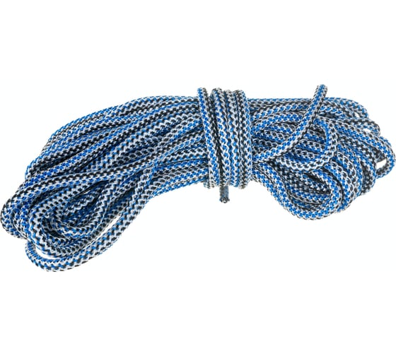 Изображение товара Вязаный полипропиленовый шнур, цветной, моток, 10мм х 20м Эбис 00007