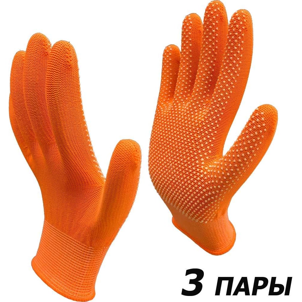 Изображение товара Перчатки Master-Pro МИКРОТАЧ Нейлон с ПВХ покрытием 8/S