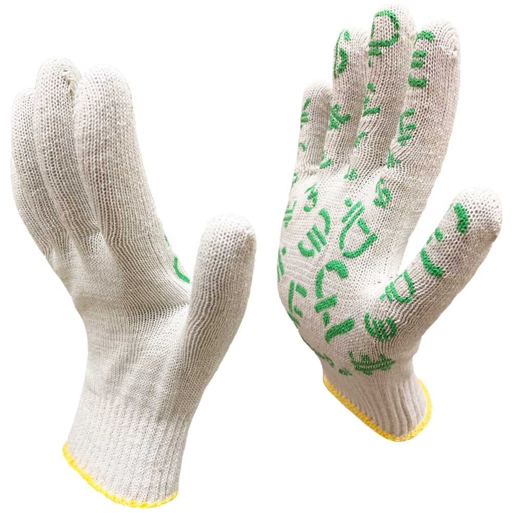 Рабочие перчатки Master-Pro®, размер 9, цвет белый/зеленый
