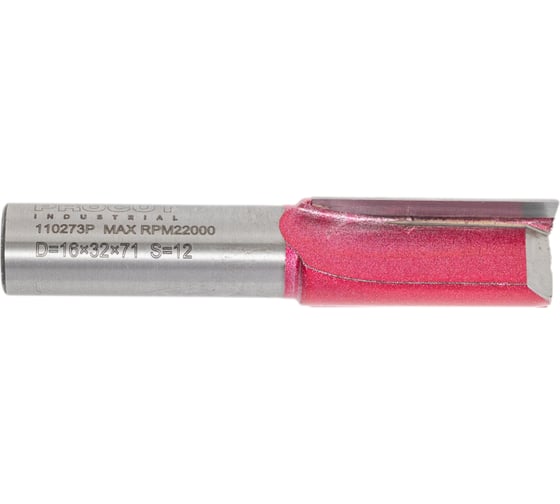 Изображение товара Фреза прямая пазовая Z=2, 16x32x72 мм, S=12 PROCUT 110273P