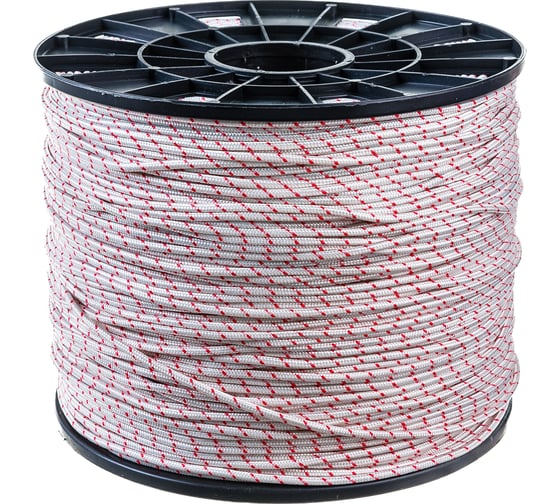 Изображение товара Полиамидная капроновая веревка, 16-прядная, катушка, 4мм х 500м Эбис 70838