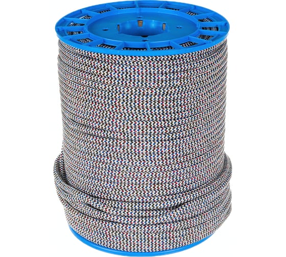 Изображение товара Полиамидная капроновая веревка, 24-прядная, катушка, 10мм х 150м АзотХимФортис 00068