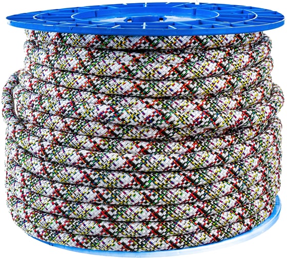 Изображение товара Полиамидная капроновая веревка АзотХимФортис 24-прядная, катушка, 16мм х 50м 70944