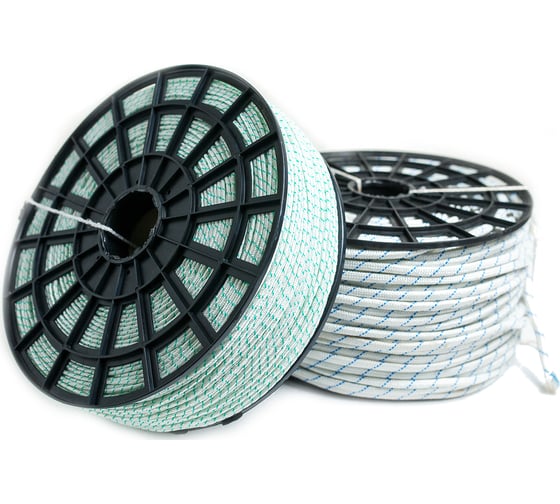 Изображение товара Вязаный полипропиленовый шнур, цветной, катушка 14мм х 200м Эбис 00093