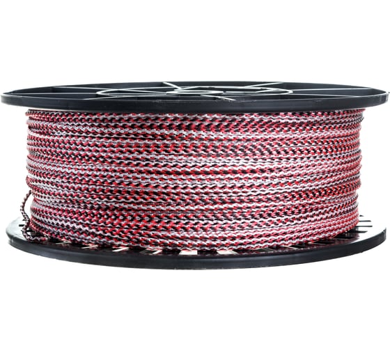 Изображение товара Вязаный полипропиленовый шнур, белый/цветной, катушка, 3мм х 500м Эбис 00100