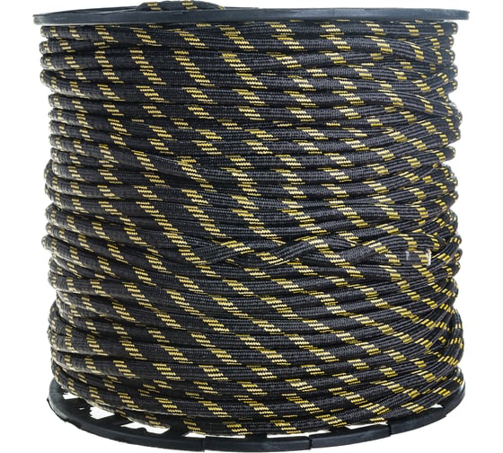 Изображение товара Плетеный полипропиленовый шнур, 24-прядный, катушка, 10мм х 200м Эбис 00106