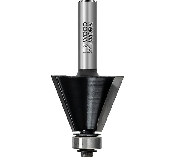 Изображение товара Фреза фасочная с подшипником угол=15°, 19х56 мм, S=8 мм WOODWORK 936.1915.08
