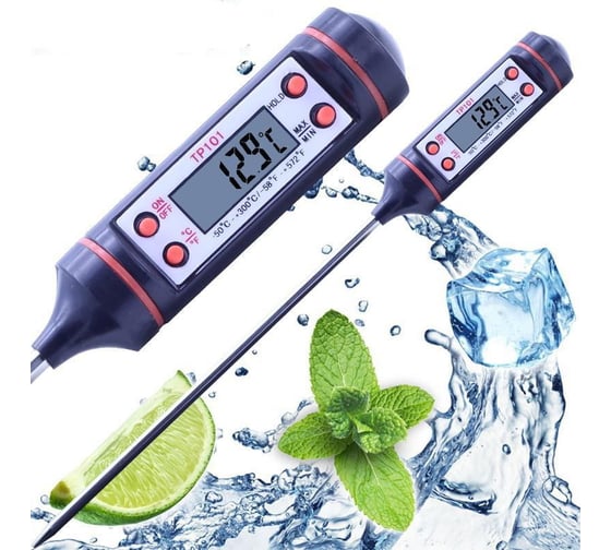 Изображение товара Кулинарный электронный термометр Pro Legend TP101 с щупом 14.2 см, для мяса, воды PL6105