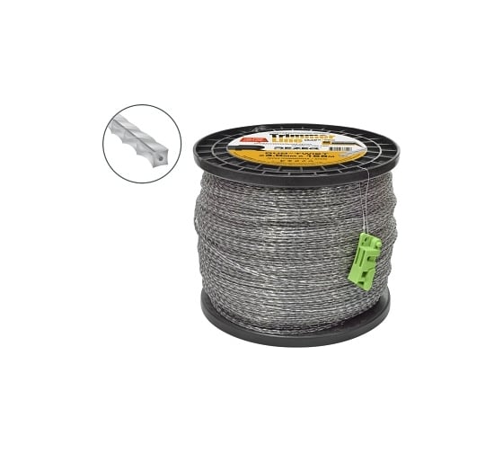 Изображение товара Леска триммерная DUO-TWIST (3.0 мм; 168 м; квадрат) Rezer 03.007.00135