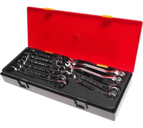 Изображение товара Набор разрезных ключей с зеркальной полировкой в кейсе 10шт JTC-K6101