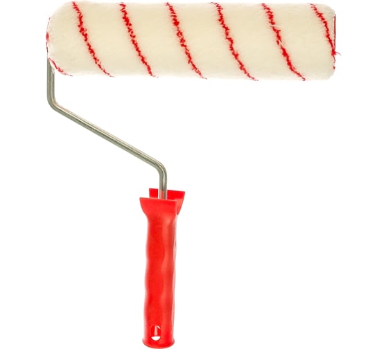 Изображение товара Валик с ручкой MATRIX "НЕЙЛОН Стандарт" 250 мм, ворс 9 мм, D 48 мм, D ручки 8 мм, полиамид 80755