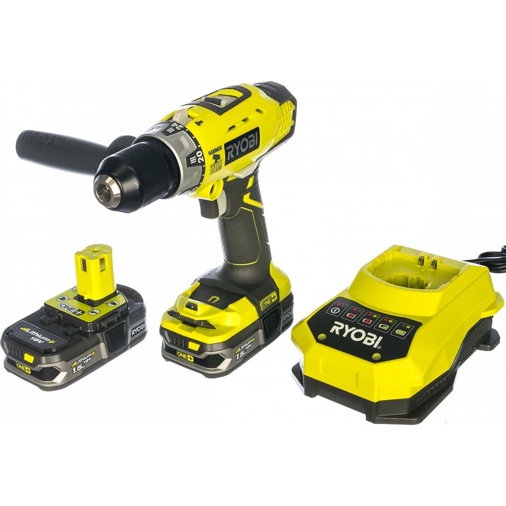 фото Ударная дрель-шуруповерт ryobi one+ r18pd-ll15s 5133002479