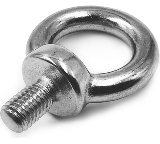 Изображение товара Нержавеющий рым-болт KREPFIELD М6, ART 580, А2, 6 шт. 580А2РЫМБОЛТМ6-6