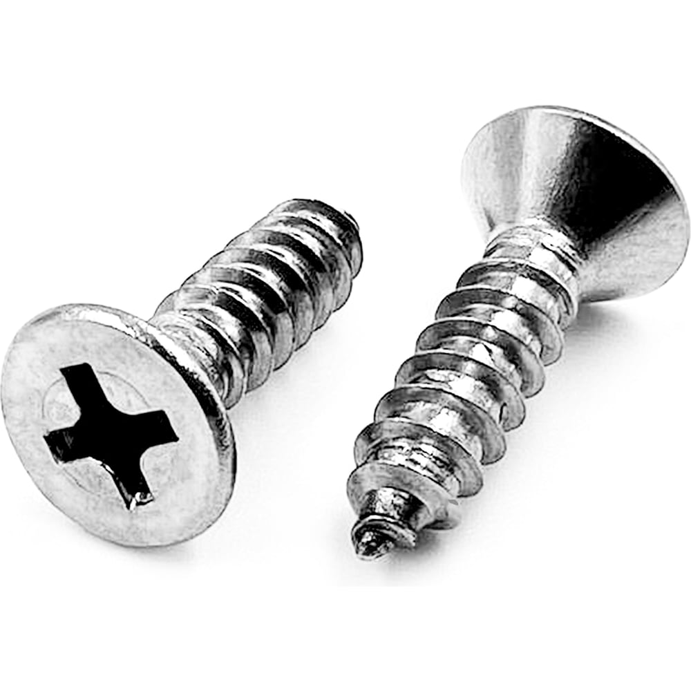 Изображение товара Нержавеющий саморез с потайной головкой KREPFIELD 3,9x25 мм, DIN 7982, А2, крестообразный шлиц PH, 50 шт. 7982А2САМОРЕЗ3.9X25-50