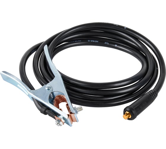 Изображение товара Кабель сварочный (3 м; DX25; 16 кв мм; зажим на массу) Elitech 0606.000300 172520