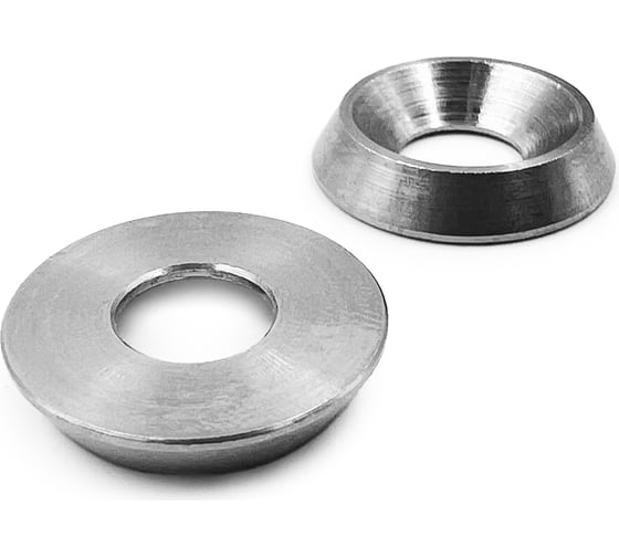 Изображение товара Нержавеющая шайба KREPFIELD 4 мм, ART 9081, А1, со скосом 90 градусов, 50 шт. 9081А1ШАЙБА4ММ-50