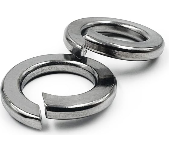 Изображение товара Нержавеющая шайба гровер KREPFIELD М6, DIN 127, А2, 50 шт. 1271.4310ГРОВЕРBМ6-50