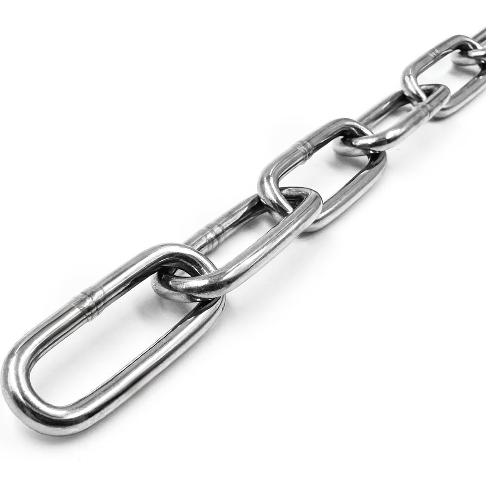 Изображение товара Нержавеющая цепь грузоподъемная DIN 763 3мм 17м KREPFIELD