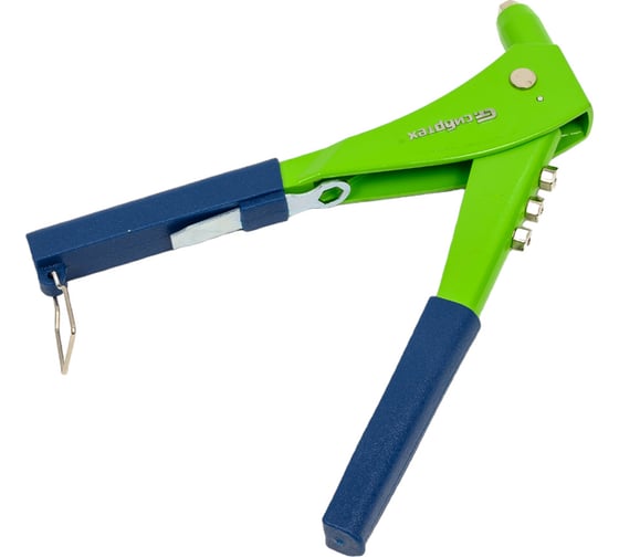 Изображение товара Заклепочник СИБРТЕХ 250 мм, литой корпус, заклепки 2,4-3,2-4,0-4,8 мм 40545