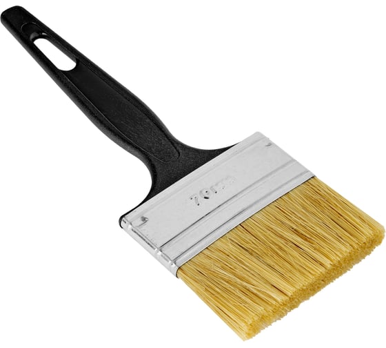 Изображение товара Флейцевая кисть 70х6, натуральная щетина, пластиковая ручка СИБРТЕХ Стандарт 82506