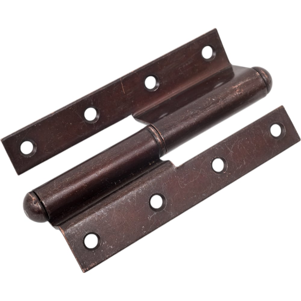 Изображение товара Петля Г-образная изогнутая ALDEGHI LUIGI SPA 120x70 мм бронза правая